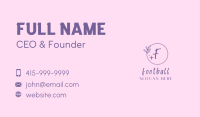 Feminine Letter Vine Business Card Image Preview