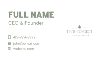 Minimalist Leaf Wordmark Business Card Image Preview