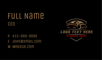 Car Sport Garage Business Card Image Preview