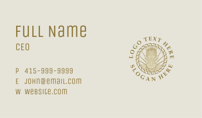 Greek Goddess Woman Business Card Image Preview