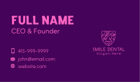 Pink Unicorn Shield Business Card Image Preview