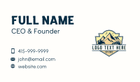 Adventure Mountain Camping Business Card Image Preview
