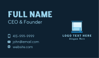 Vase Window Blinds Business Card Design