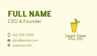 Lemonade Juice Drink  Business Card Image Preview