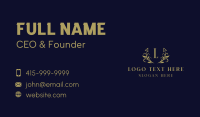 Ornament Boutique Lettermark Business Card Preview