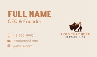 Mountain Buffalo Bison Business Card Image Preview