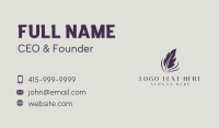 Feather Quill Author Publishing Business Card Design