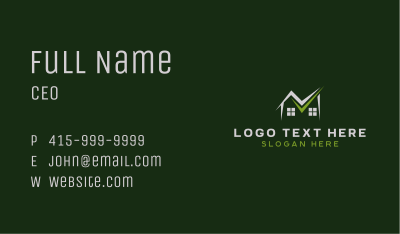 Check Houses Realty  Business Card Image Preview