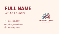 Motorcycle Sport Bike Business Card Preview