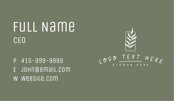 Vintage Organic Skincare Business Card Design Image Preview