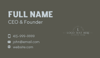 Luxe Elegant Lettermark Business Card Design
