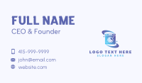 Gradient Washing Machine Business Card Image Preview