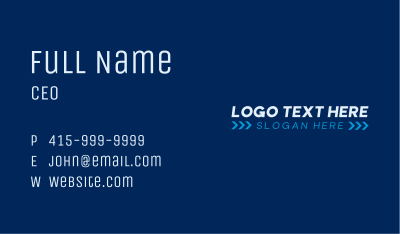 Business Arrow Wordmark Business Card Image Preview