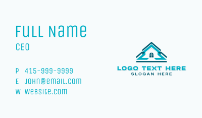 House Roof Maintenance Repair Business Card Image Preview