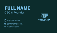 Double G Monogram Business Card Image Preview