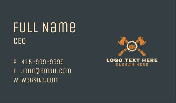 Woodworking Craft Tools Business Card Design Image Preview