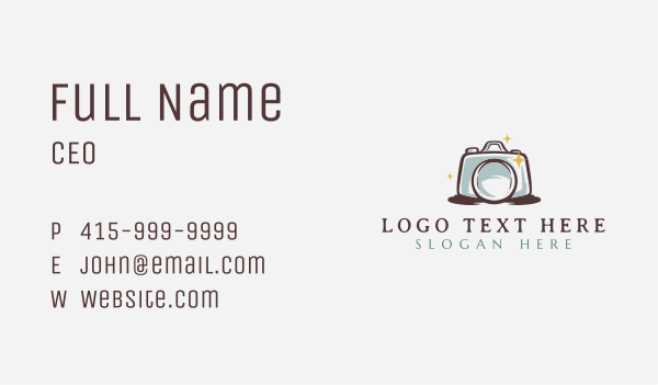 Camera Lens Photography Business Card Design Image Preview