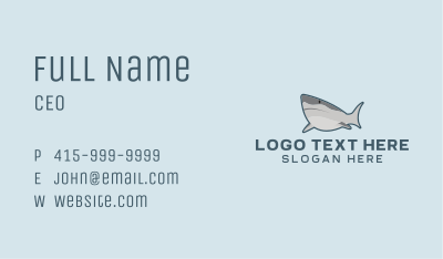 Great White Shark Business Card Image Preview
