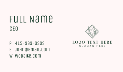 Hand Florist Spa Business Card Image Preview