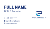 Blue Generic Letter P Business Card Design