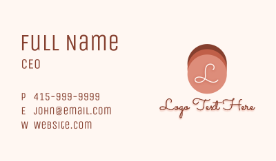 Blush On Shades Color  Business Card
