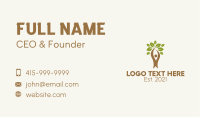 Natural Vegetarian Leaves  Business Card Image Preview