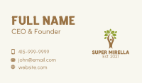 Natural Vegetarian Leaves  Business Card Image Preview