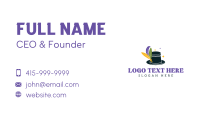Feathers Hat Mardi Gras Business Card Preview