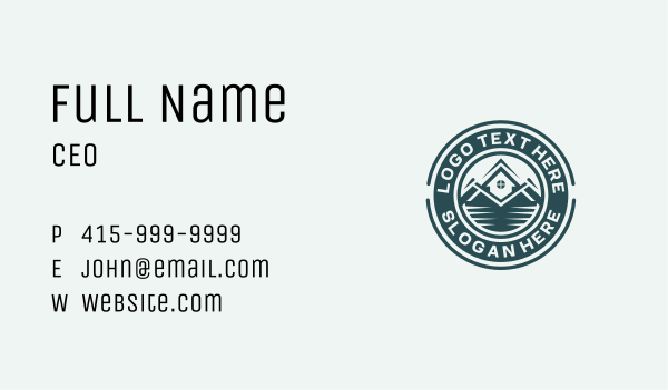 Subdivision Home Roof Business Card Design Image Preview