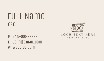 Camera Photographer Studio Business Card Image Preview