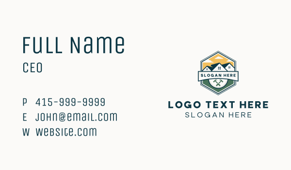 House Hammer Maintenance Business Card Design Image Preview