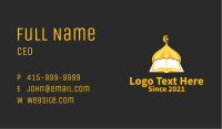 Golden Muslim Koran  Business Card Image Preview