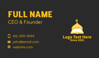 Golden Muslim Koran  Business Card Preview