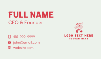 Happy Hamburger Sandwich  Business Card Image Preview