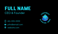 Blue Water Droplet Business Card Image Preview