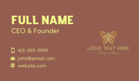 Golden Butterfly Crown Business Card Preview