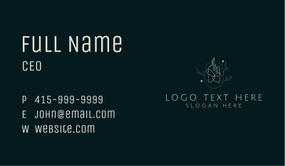 Organic Scented Candle Business Card Image Preview