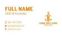 Anchor Clip  Business Card Image Preview