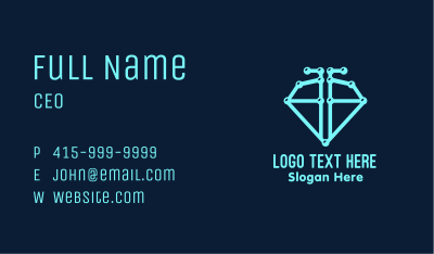 Blue Diamond Pipeline Business Card Image Preview