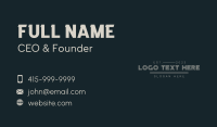 Classical Luxury Wordmark Business Card Design
