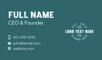 American Football Wordmark Business Card Image Preview