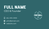 American Football Wordmark Business Card Image Preview