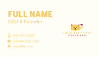 Sleeping Cat Veterinary  Clinic Business Card Image Preview