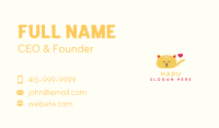 Sleeping Cat Veterinary  Clinic Business Card Image Preview