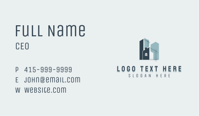 Builder Architect Real Estate Business Card Image Preview