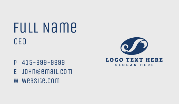 Creative Agency Wave Business Card Design Image Preview