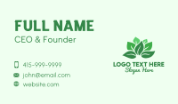 Bouquet Green Leaves Business Card Preview