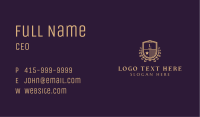 Wreath Shield College Business Card Image Preview