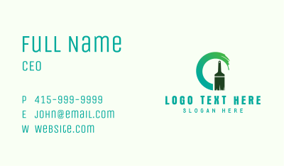 Paint Brush Paint Business Card Image Preview