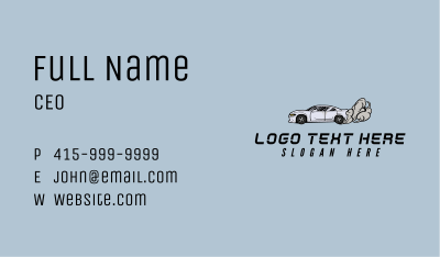 Racing Auto Mechanic Business Card Image Preview